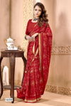 Komalika Vol 6 By Vallabhi Moss Georgette Bandhani Printed Online Saree Wholesale
